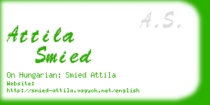 attila smied business card